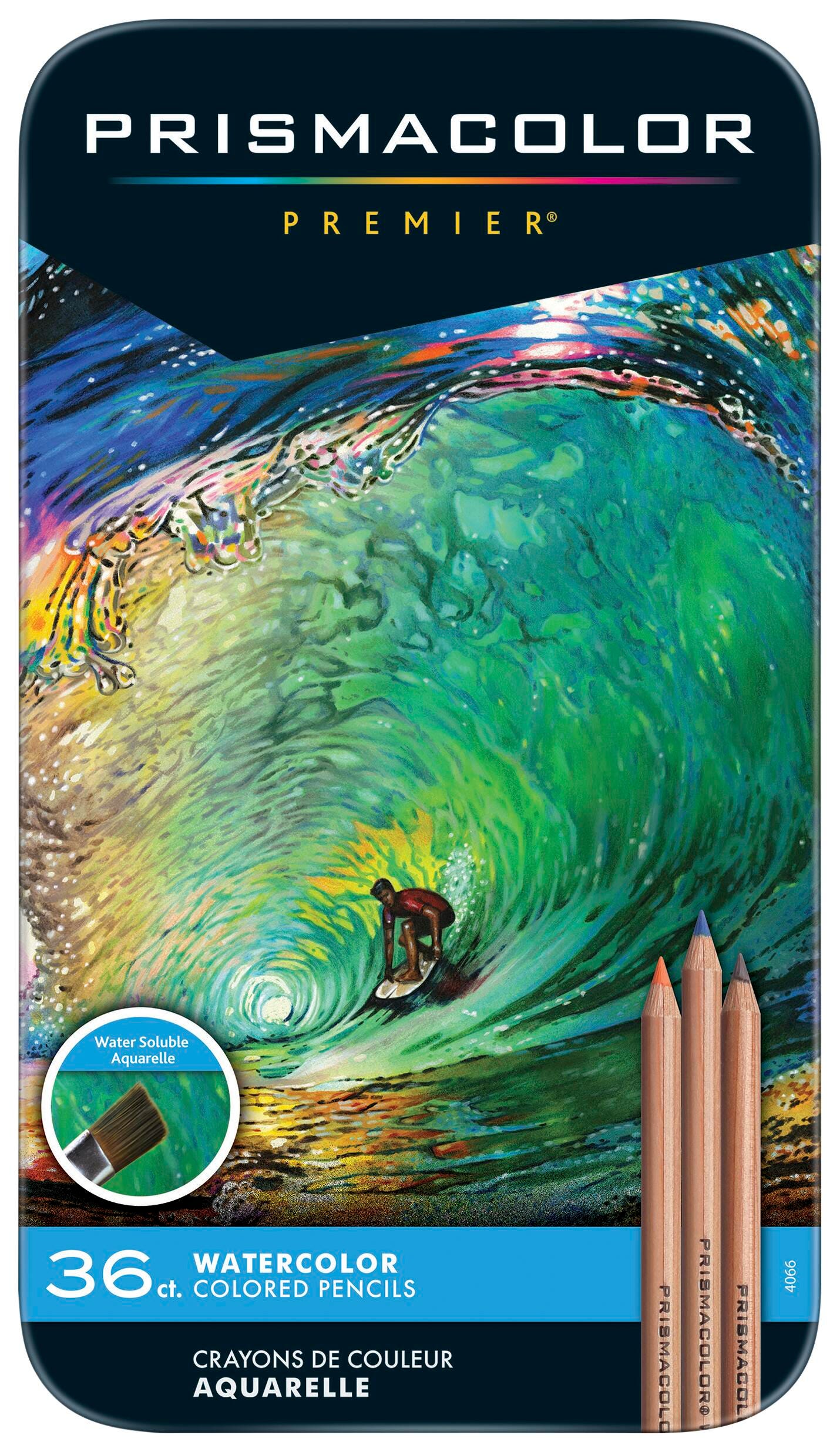 Prismacolor Premier Water Soluble Watercolor Pencils, Assorted Colors, Set of 36 222693